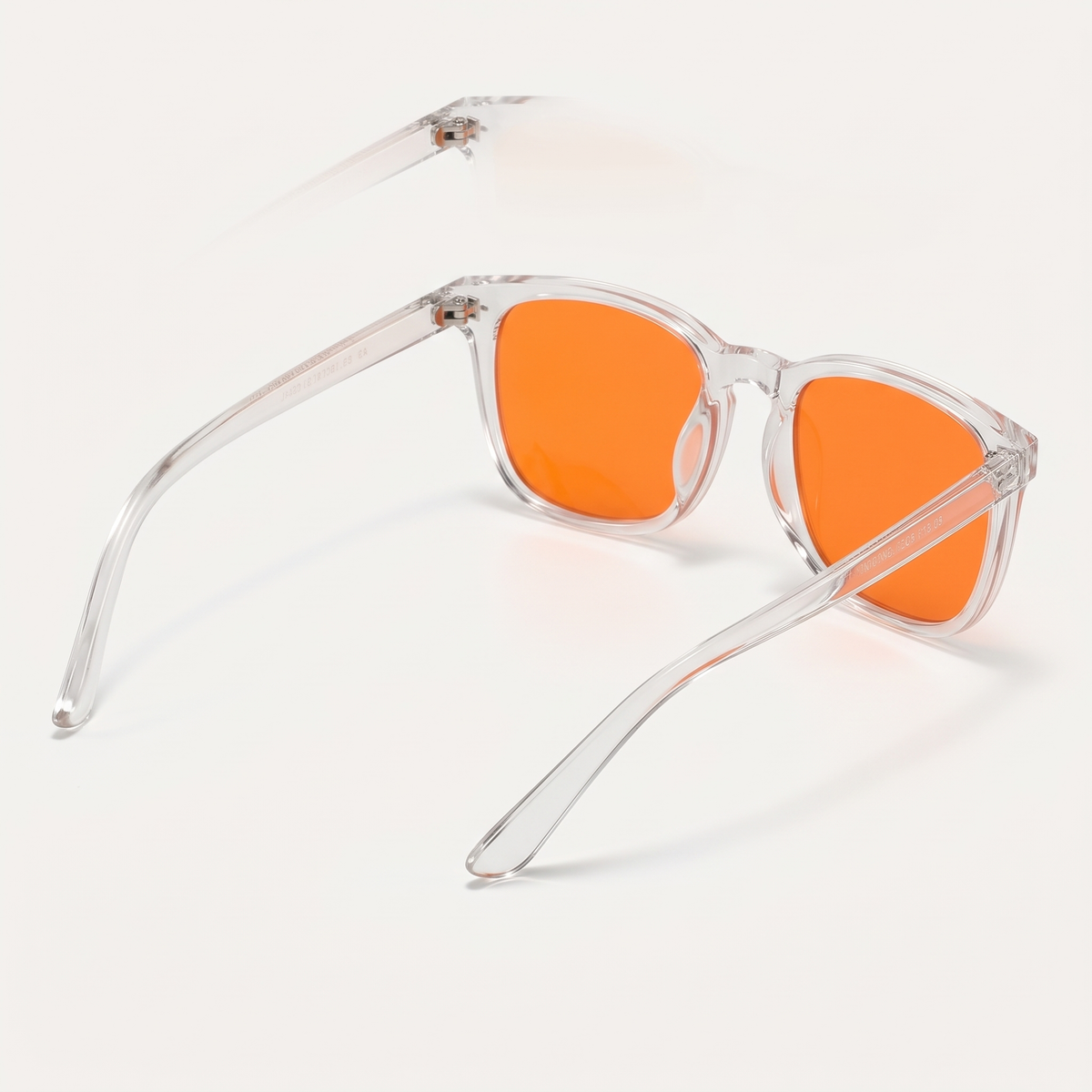 Clear / Orange | three-quarter view