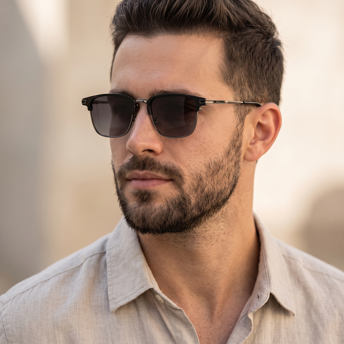 Black Gunmetal / Grey | worn, men's styling
