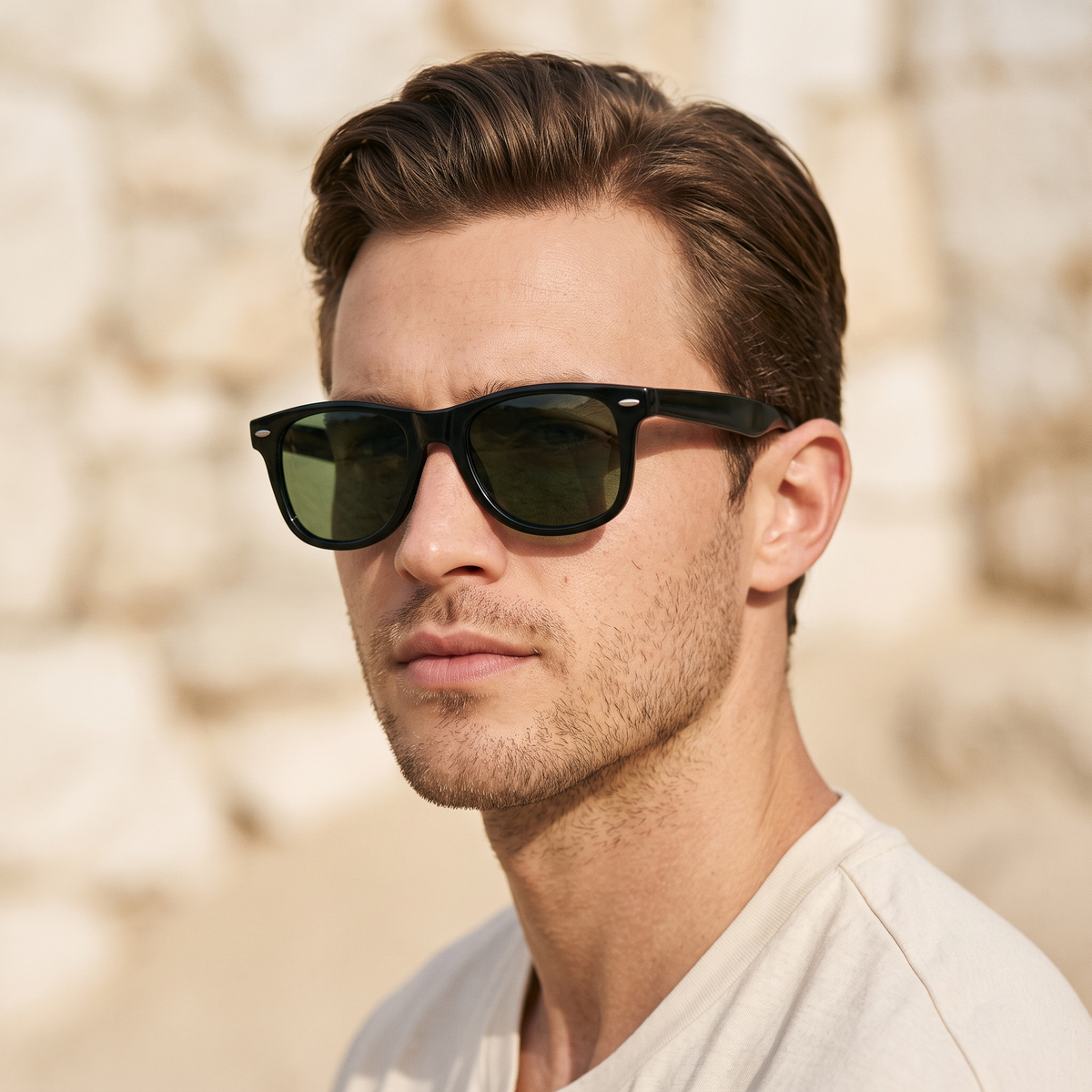 Black / Green | worn, men's styling