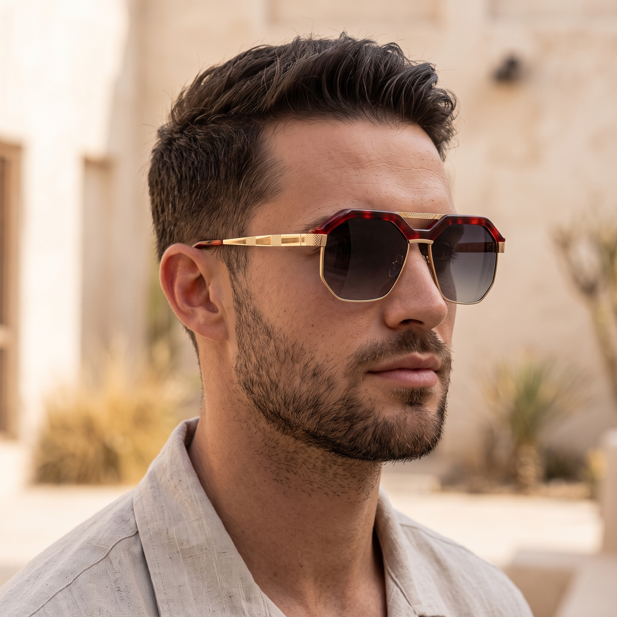 Red | worn, men's styling
