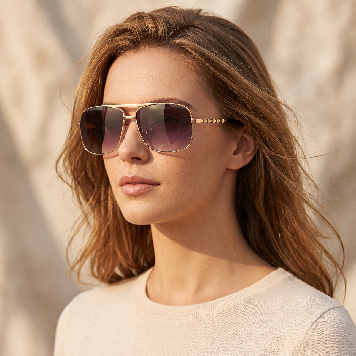 Gold / Grey Gradient | worn, women's styling