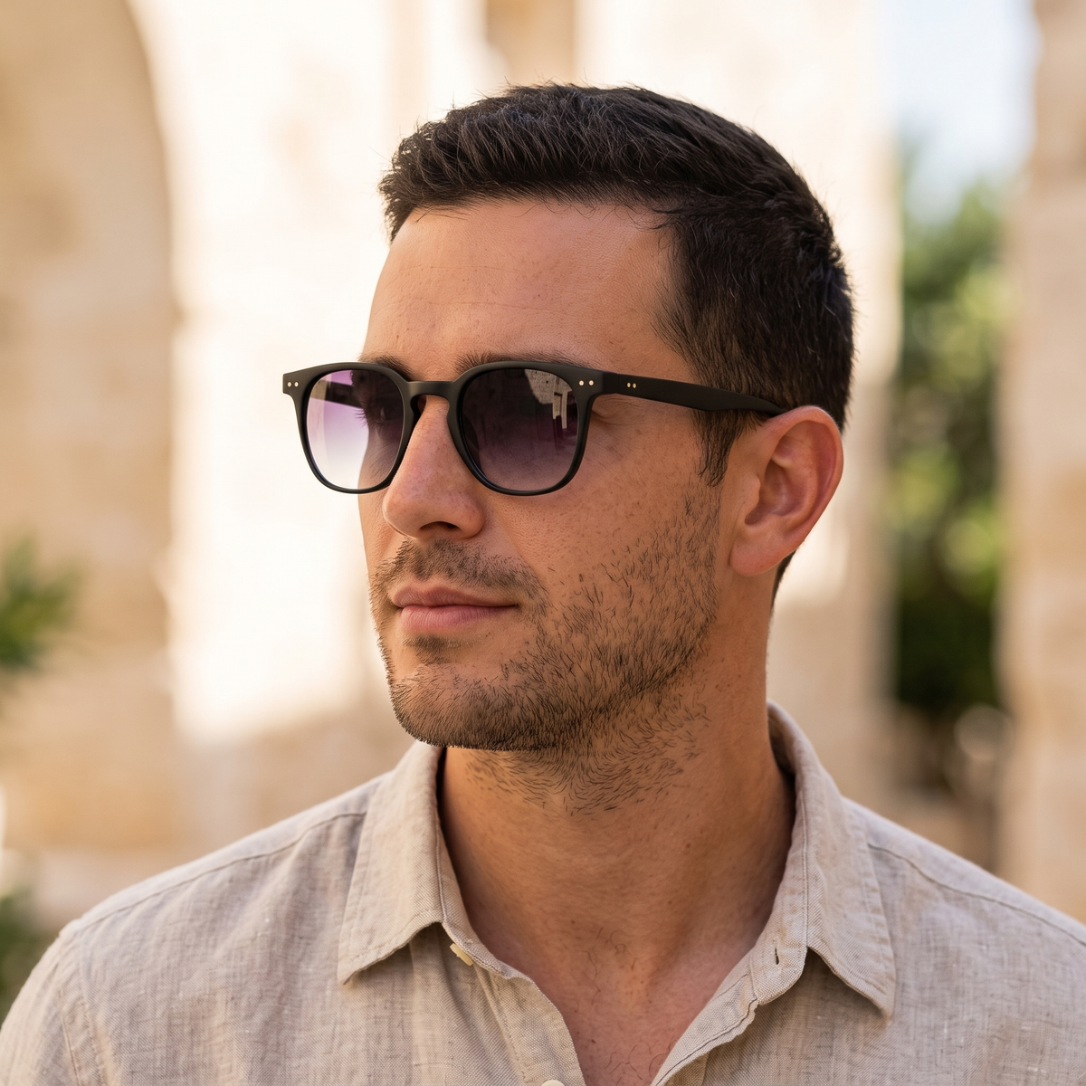 Black / Purple | worn, men's styling