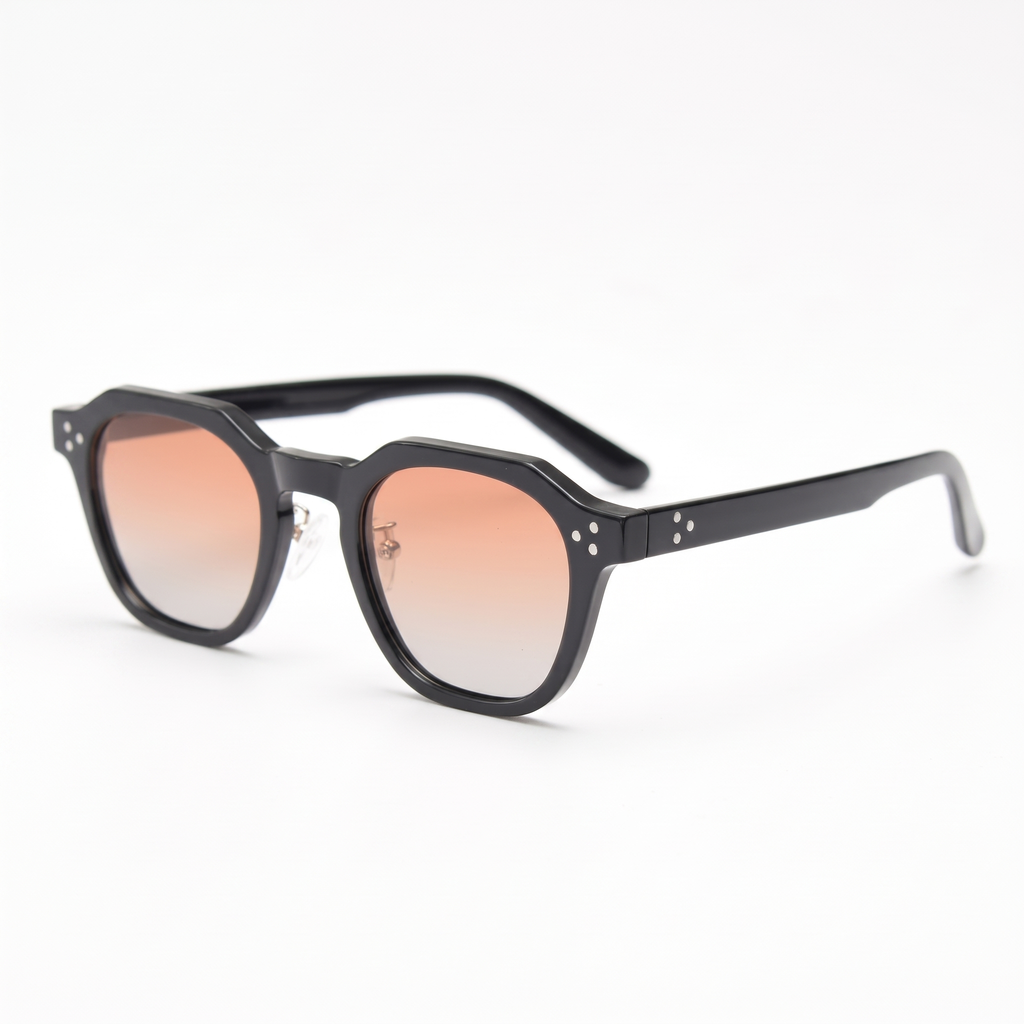 Black / Sunset Orange | three-quarter view